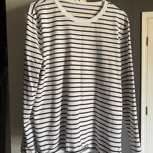 Striped long sleeve shirt large